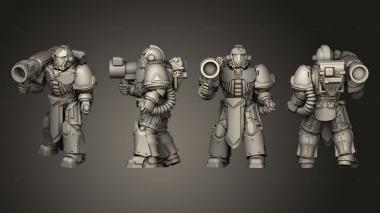 Military figurines BB Troops 3 Missile 3d model