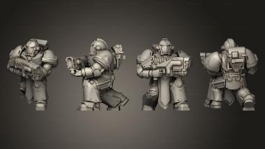 Military figurines BB Troops 4 Plasma 3d model