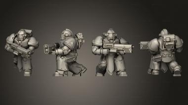 Military figurines BB Troops 4 Rifle 3d model