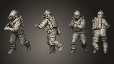 Military figurines Beardo 11 3d model
