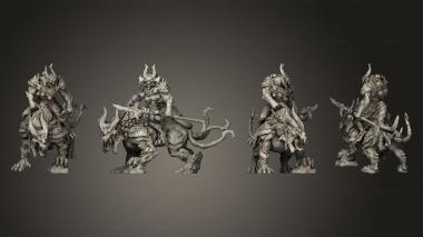 Military figurines Beast Champion 1 Spear 3d model