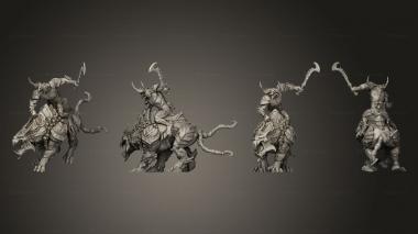 Military figurines Beast Riders 1 Sword v2 3d model