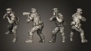 Military figurines BEAT COP A 3d model