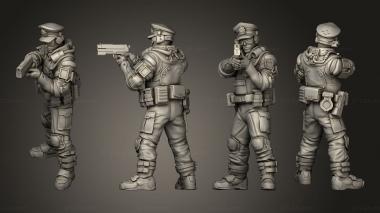 Military figurines BEAT COP C 3d model