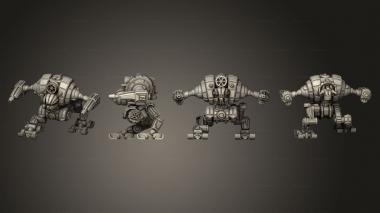 Military figurines belial kneel 3d model