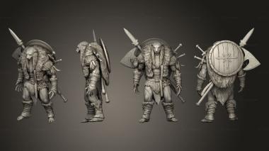 Military figurines Berserker 3d model
