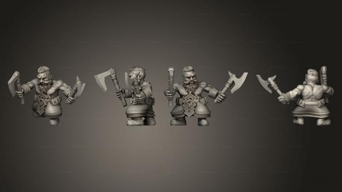 Military figurines (Berserkers 3, STKW_3340) 3D models for cnc
