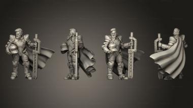 Military figurines bertrand the electroknight User Friendly 3d model