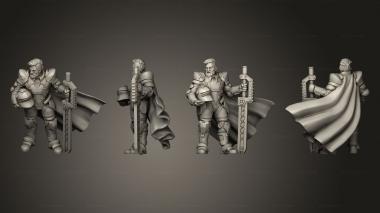 Military figurines bertrand the electroknight 3d model