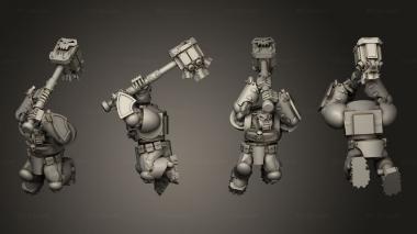 Military figurines BG Smash vet Body Bottom 3d model