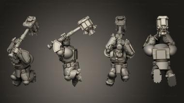 Military figurines BG Smash vet Body 3d model