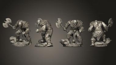 Military figurines Bhorlock orc 3d model