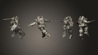Military figurines big mecha alliance commander 1 3d model