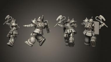 Military figurines big mecha zeta commander 1 3d model