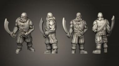 Military figurines Big pirate 01 3d model