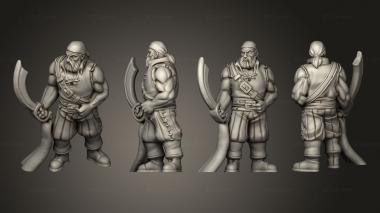 Military figurines Big pirate 3d model