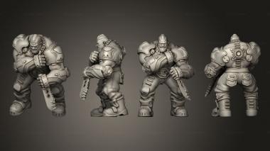 Military figurines Big Teddy 2 3d model