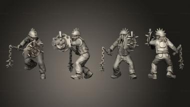 Military figurines bike survivor 5 3d model