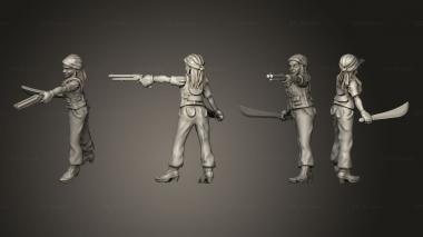 Military figurines bike survivor 6 3d model