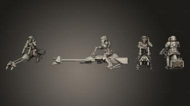 Military figurines Bikes 2 3d model