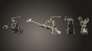 Military figurines Bikes 5 1 3d model