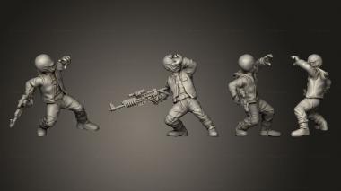 Military figurines Bikes 5 2 3d model