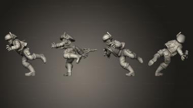 Military figurines Bikes 6 2 3d model
