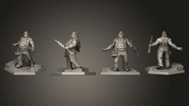 Military figurines Billy The Mansuit Base 3d model