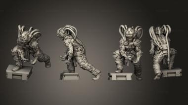 Military figurines Bio Mutant 02 3d model