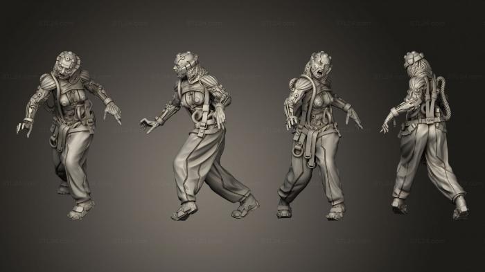 Military figurines (Bio Mutant 04, STKW_3397) 3D models for cnc