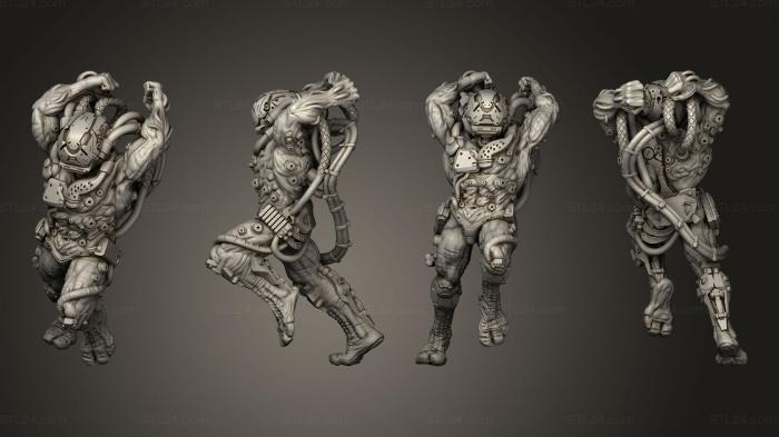Military figurines (Bio Mutant 06, STKW_3399) 3D models for cnc
