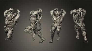 Military figurines Bio Mutant 06 3d model