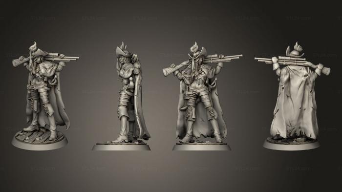 Military figurines (Bird Eye Bonnie, STKW_3400) 3D models for cnc
