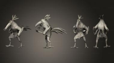 Military figurines Bird Folk Toucan Berserker 3d model