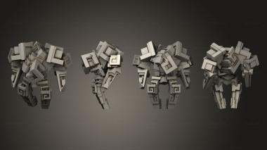 Military figurines Bismuth Golem Pose 01 3d model