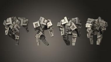 Military figurines Bismuth Golem Pose 02 3d model