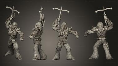 Military figurines Black Bounty Hunter Furball 3d model