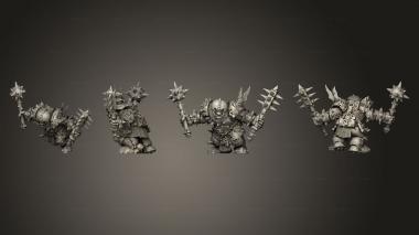 Military figurines Black Orc 3d model