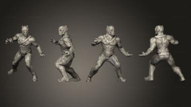 Military figurines black panther killmonger 1 3d model