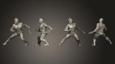 Military figurines black panther killmonger 3 3d model