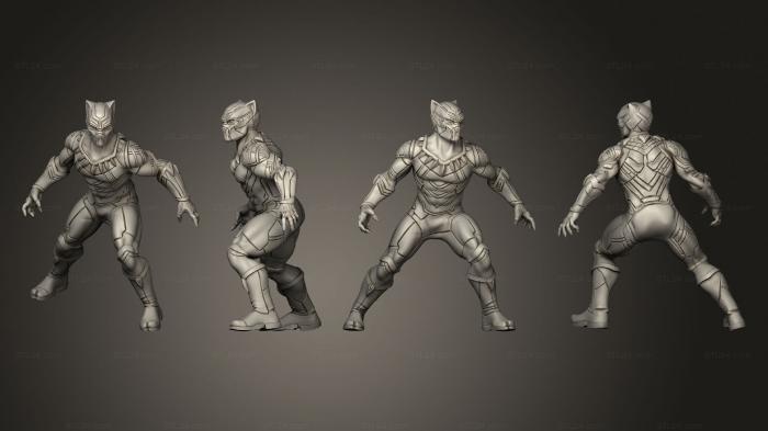 Military figurines (Black Panther The Onyx King pose 1, STKW_3416) 3D models for cnc