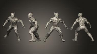 Military figurines Black Panther The Onyx King pose 1 3d model