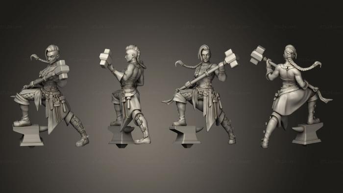Military figurines (black smith Base 001, STKW_3417) 3D models for cnc