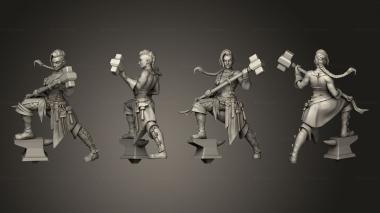 Military figurines black smith Base 001 3d model