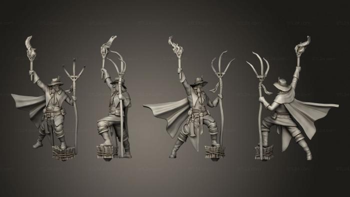 Military figurines (black smith Base 003, STKW_3419) 3D models for cnc