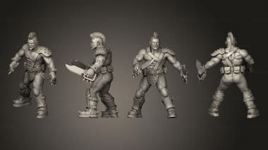 Military figurines Blade Gang 001 3d model