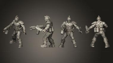 Military figurines Blade Gang 004 3d model