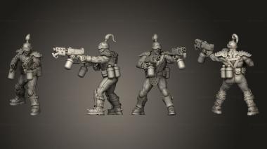 Military figurines Blade Gang 005 3d model