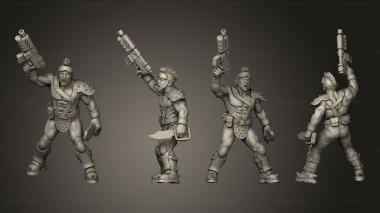 Military figurines Blade Gang 006 3d model