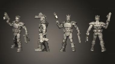 Military figurines Blade Gang 007 3d model